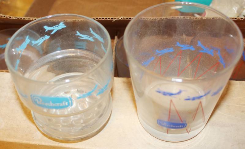 lot 1667 image: Eight Beechcraft Rocks Glasses - 4 of Each Style