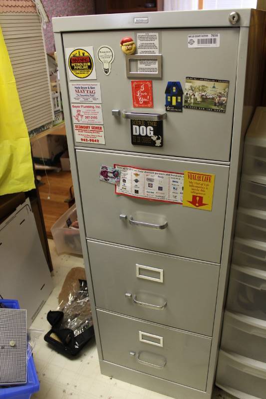 lot 7656 image: File Cabinet - 4 Drawer - Legal Size