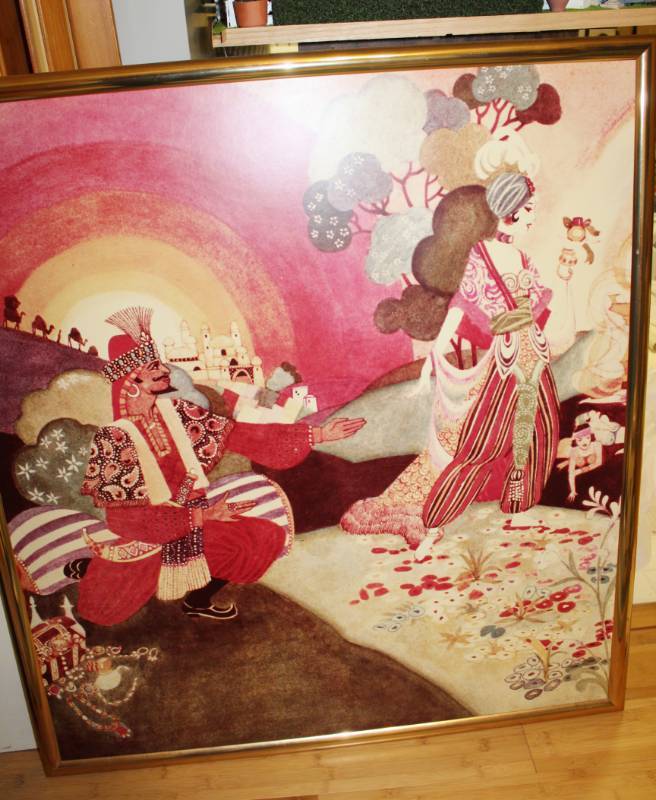 lot 7989 image: Large Decorative Wall Picture 30 x 33