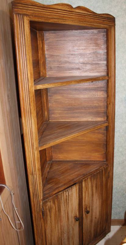lot 1597 image: Corner Shelf  Cabinet