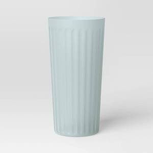 lot 3095 image: 12-26 fl oz Plastic Tall Tumbler Mint Ribbed - Room Essentials�� Reusable Drinkware, Dishwasher & Microwave Safe - Retail $1