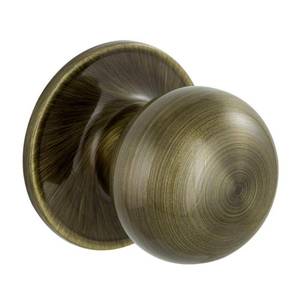 lot 3100 image: Jeffir Antique Brass Passage HallCloset Door Knob - Retail $13