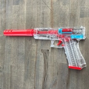 lot 3124 image: Transparent Dart Blaster Toy Gun with Ejecting Shells - Retail $30