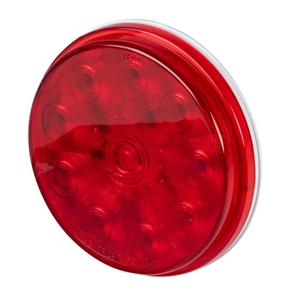 lot 3166 image: 2 pack-Truck-Lite Signal-Stat� 4 Round 24-LED Stop  Turn  Tail Light - Red - Retail $40