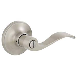 lot 3171 image: Millstreet Satin Nickel Privacy BedBath Door Handle - Retail $35