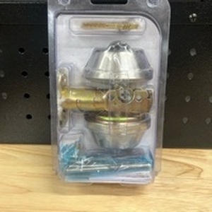 lot 3176 image: Essentials by Schlage Deadbolt. Satin Stainless Steel Finish - Retail $25