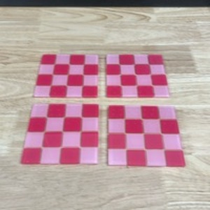lot 3209 image: Square Glass Coasters - Retail $0