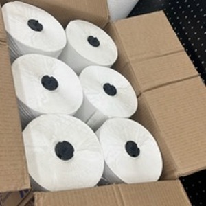 lot 3298 image: 6-Tork� H1 White Roll Towels - 7.7 x 700 - Retail $0