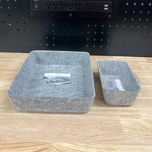 lot 3324 image: Medium and Small Felt Bins - Retail $0