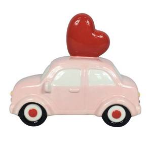lot 7217 image: Ceramic Valentines Day Car Pink - Spritz