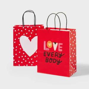 lot 7219 image: 6 count Valentine Cub Bag Love EverybodyMini Hearts - Spritz��