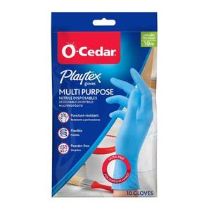 lot 7229 image: Playtex Multi-Purpose Nitrile Disposable Gloves One Size Fits Most 20 count