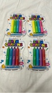 lot 7242 image: Bath Crayons Multi-Color Set pack of 4