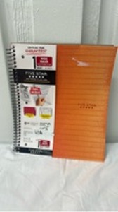 lot 7262 image: Five Star Spiral Wide Rule Notebook