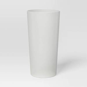 lot 7281 image: 26 fl oz Plastic Tall Tumbler Ivory - Room Essentials�� Reusable BPA-Free Drinkware, Microwave & Dishwasher Safe 12 count white