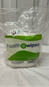 lot 7292 image: Health E-Wipes Lemon Scent 1000 count