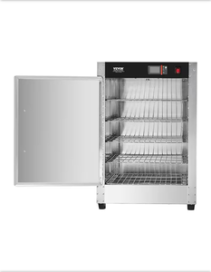 VEVORHot Box Food Warmer 5-Tier with Water Tray, 5-Pans, Single-Door and Adjustable Shelves, Stainless Steel Buffet Server - Retail: $330