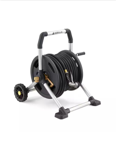 lot 4651012 image: Gorilla 175 ft. Aluminum Zero Rust Mobile Hose Reel - Retail $129