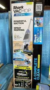 lot 3019 image: Shark VACMOP Reveal Cordless Hard Floor Vacuum and Spray Mop with 6 Disposable Pads and Cleaning Solution