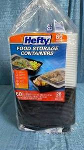 lot 3021 image: 60-Pack Hefty Food Storage Containers with Lids