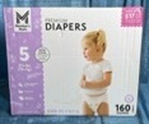 lot 5000 image: Members Mark Premium Diapers Size 5 (160 Count)