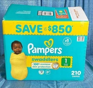 lot 5012 image: Pampers Size 1 Diapers