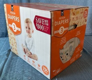 lot 6014 image: Members Mark Premium Baby Diapers Size 3 (16-28 Pounds)
