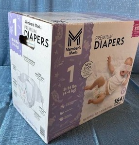 lot 6024 image: Members Mark Premium Diapers Size 1