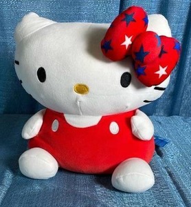 lot 6057 image: Hello Kitty Patriotic Weighted Pillow