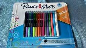 lot 6067 image: Paper Mate InkJoy Gel Pen Set - 15 Colors