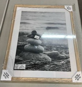 lot 6109 image: 22 x 28 Matted to 18 x 24 Wedge Poster Frame Natural - Threshold�� Modern MDF Wall Decor