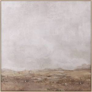 lot 6110 image: 36 x 36 Plains Framed Wall Canvases - Threshold�� designed with Studio McGee Modern Digital Art, Beige Frame, D Ring Mount