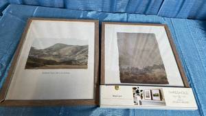 lot 7002 image: Threshold Wall Art Print 2 Pc Wood Frame Set