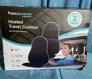 lot 7004 image: Mobile Comfort Heated Travel Cushion 2-Pack