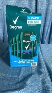 lot 7017 image: Degree Cool Rush 48H Deodorant 5-Pack