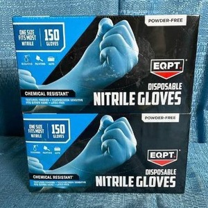 lot 7035 image: EQPT Nitrile Disposable Gloves Box Set