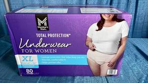 lot 7053 image: Members Mark Total Protection Womens Underwear XL 80ct