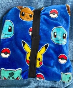lot 7067 image: Pokemon Character Print Fleece Throw Blanket