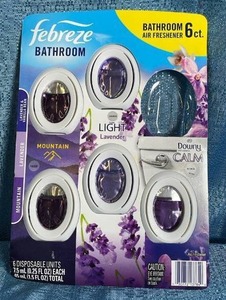 lot 7070 image: Febreze 6-Pack Bathroom Air Freshener Refills