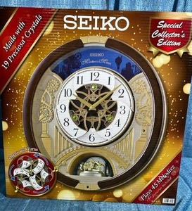 lot 7081 image: Seiko Crystal Edition Musical Wall Clock