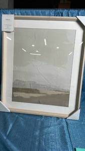 lot 7087 image: Wall Art Threshold Studio McGee White Canvas with Gold Text