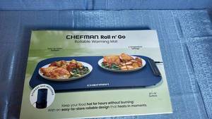 lot 7106 image: Chefman Roll n Go Rollable Warming Mat