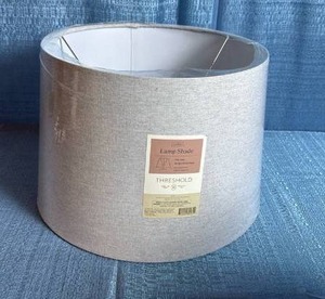 lot 7107 image: Threshold Large Drum Lamp Shade