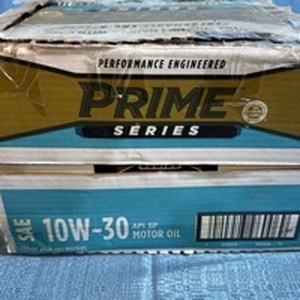 lot 8034 image: Prime 10W-20 Motor Oil Box - 12 Bottles