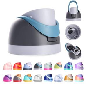 lot 534 image: ONE PIECE uzkq Replacement Lid for Owala Freesip, Compatible with Owala Cup 16oz 24oz 32oz 40oz, One Button Water Bottle Top Lid Replacement Accessory, Leakproof, BPA-Free (Grayish Blue) - Retail $9