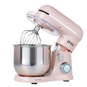 lot 540 image: Pre owned Kitchen in the Box Stand Mixer, 3.5 QT Small Kitchen Electric Stand Mixers, 10-Speed Portable Lightweight Dough Mixer for Daily Use with Egg Whisk, Dough Hook, Beater (Light Pink) - Retail $66