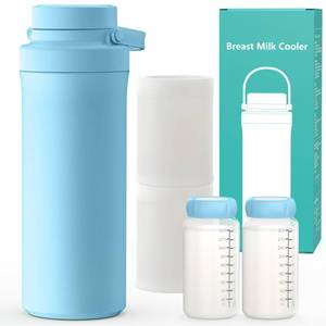 lot 552 image: PRE OWNED Xaproo 22oz Breast Milk Cooler Bottle, 360° Cooling Technology for 24 Hours, Larger Capacity Travel Breastmilk Chiller with 2pcs Baby Bottles, Portable Milk Cooler for Breastmilk, BPA-Free
