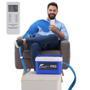 lot 553 image: Cold Therapy Machine System with Programmable Timer Remote Control,Shoulder Ice Machine for Surgery Recovery,Large Shoulder Compression Pad,Quiet Pump, Strong Cryotherapy Pain Relief and Treatment - Retail $130