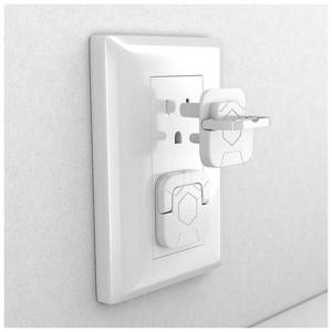 lot 554 image: 4our Kiddies Baby-Proof Outlet Covers (60 Pack) - Child Safety Electric Plug Protectors to Prevent Power Shock - Retail $10