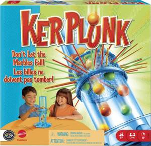 lot 576 image: Mattel KerPlunk Kids Game, Easy-to-Learn Family Game for 2 to 4 Players, Dont Let The Marbles Fall - Retail $15